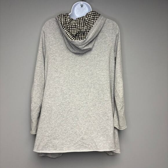 Disney Parks Minnie Mouse Oversize Grey Long Sleeve Zip Terry Hoodie Womens Sz M - Picture 2 of 6